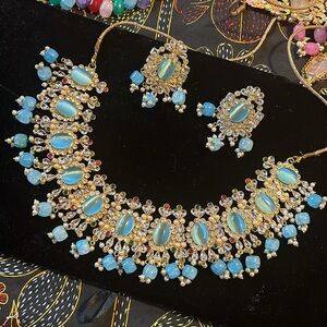 Beautiful baby blue stone necklace